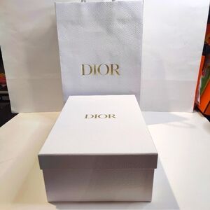 DIOR Empty Shoe Box With DIOR Shopping Bag